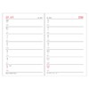 Daigo Notebook 2026 Schedule Book Appointment Weekly 2-Week Spread Black