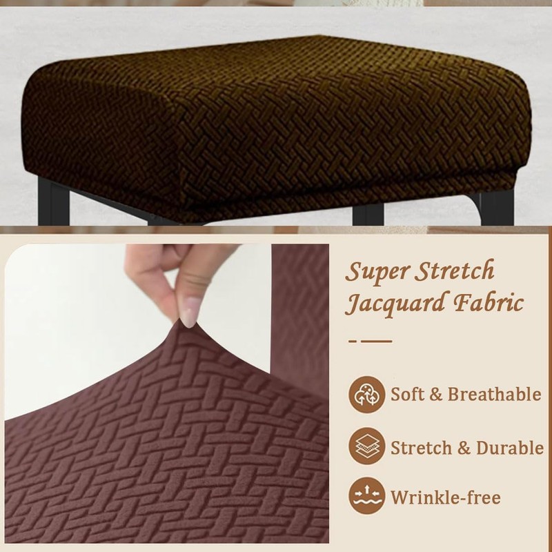 Levoberg Bar Stool Cover Rectangle Stretch Counter Height Barstool Slipcovers