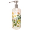 Now Designs Bees & Blooms Glass Soap Dispenser with Stainless
