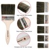 Wesquer Paint Brush Set 6 Pack, 1.5" 2" 2.5" Flat