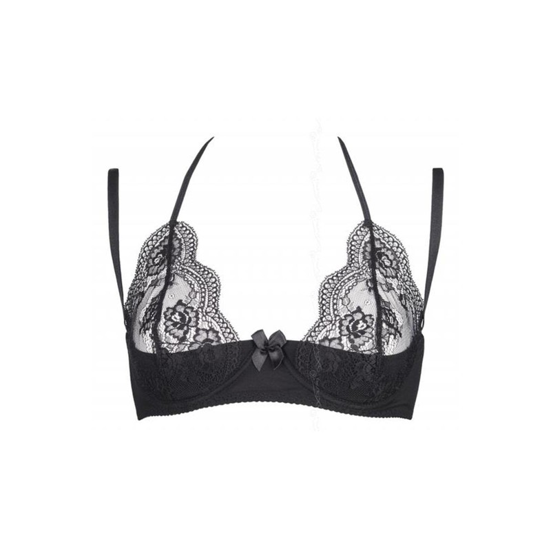 axami Women's Halter Neck Lifting Bra, black