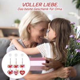 TGFIX Pack of 16 Grandma Craft Set Children Grandma Suncatcher for Crafts DIY Grandma Christmas Gifts Creative Set Grandma Gift Craft for Christmas Birthday Mother's Day