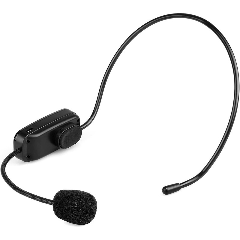 Retekess TR503 Wireless FM Microphone Headset, Hands-Free with Rechargeable Battery