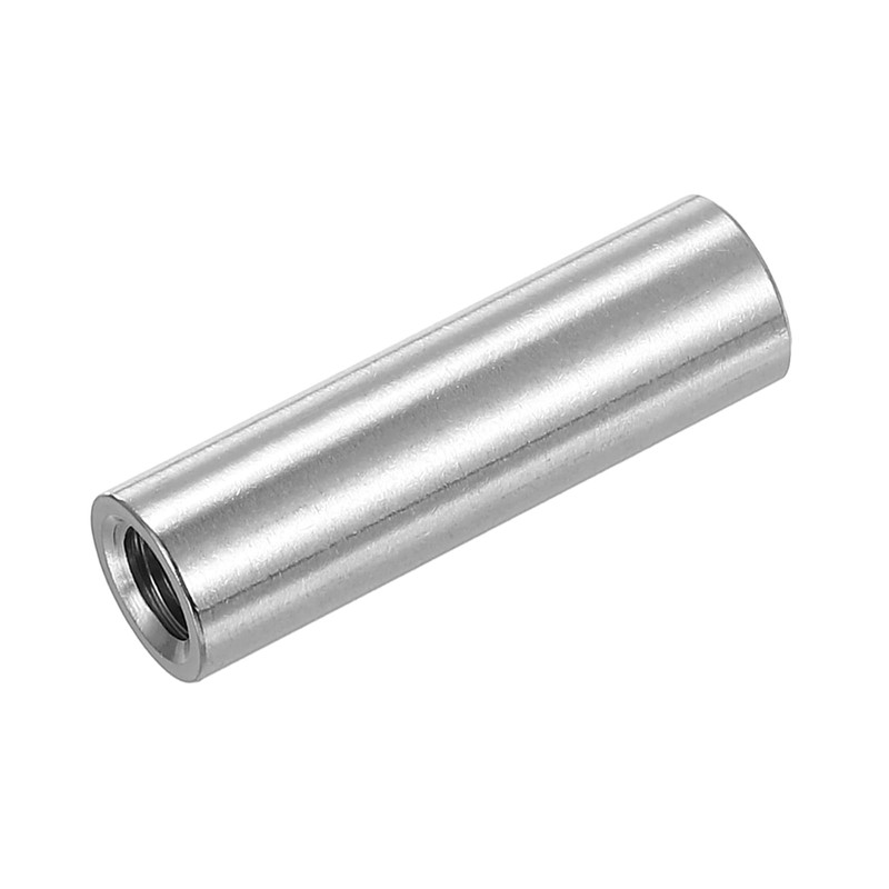 sourcing map M8x1.25mm Round Coupling Nuts, 10 Pcs 304 Stainless