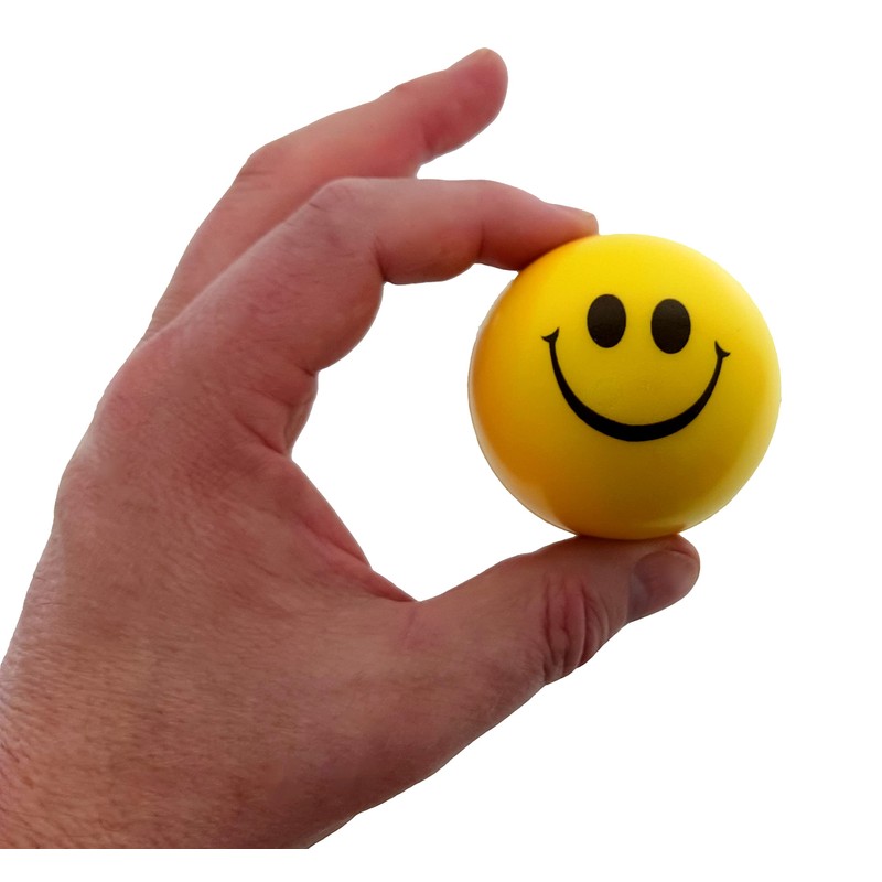 Smile Face Squishy Squashy Stress Balls (12 Piece Pack)