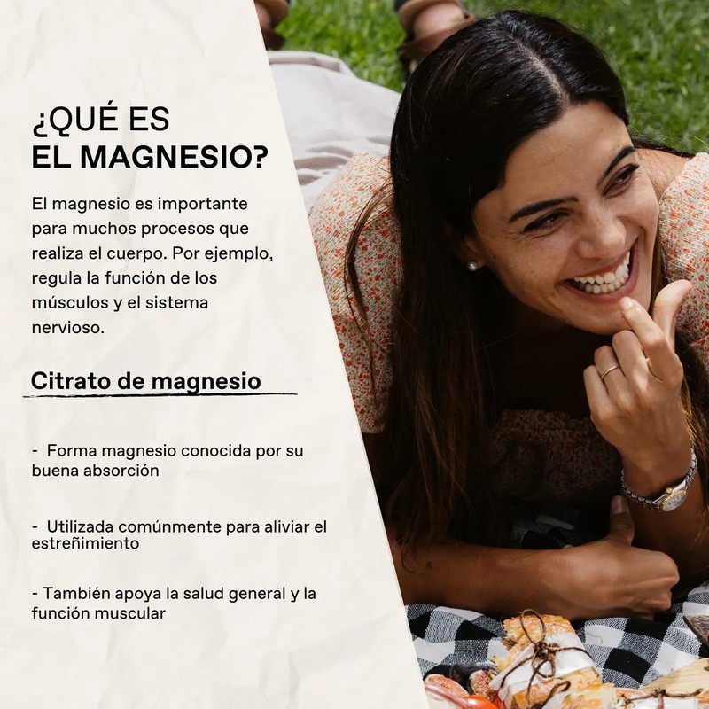 Citrato de Magnesio Unruled en Cápsulas, Suplemento Vegano Sin Sabor,