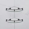 YorkHoMo Glass Shelf Bathroom Floating Shower Corner Shelves Shampoo Holder