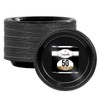 Exquisite 10 Inch. Black Plastic Plates - 50 Count -