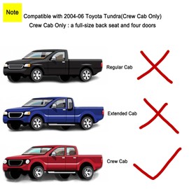 Lcyolada 2Pcs Interior Door Handles Driver & Passenger Side for 2001-2007 Toyota Sequoia, 2000-2004 Avalon, 2004-2006 Tundra - Crew Cab ONLY - Four Full-Sized Doors - Gray