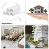 sourcing map 25pcs Plastic Model Tube ABS Square Tube 10x10x250mm