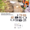 2Set Carburetor Carb Rebuild Repair Kit Garden Chainsaw Repair Kit
