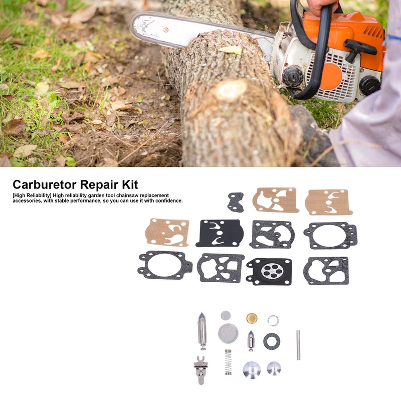 2Set Carburetor Carb Rebuild Repair Kit Garden Chainsaw Repair Kit