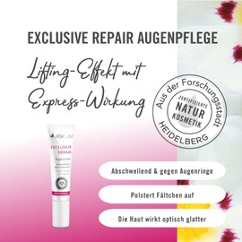 ARYA LAYA Exclusive Repair Eye Cream 15ml - Anti-Ageing Care Cream for All Skin Types, Rich Eye Care Reduces Light Puffiness and Dark Circles, Vegan