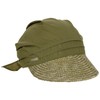 Seeberger Ladies Plain Straw Fabric Sun Hat, Olive Green, Light,