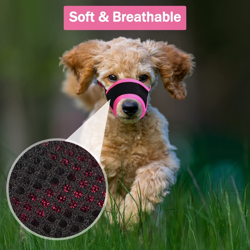 LUCKYPAW Dog Muzzle Anti Biting Barking and Chewing with Comfortable