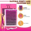 Lash Extension Kit 320PCS Eyelash Clusters 30D DIY Eyelash Extension