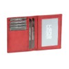 Credit Card Holder LEAS, Genuine Leather, cherry/red - ''LEAS Card-Collection''