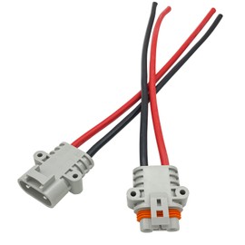 JooFn Waterproof 50A Battery Quick Connect/Disconnect, Jumper Cable Plug Connector Kit Wire 8AWG 30cm (Pack of 2: Male &Female)