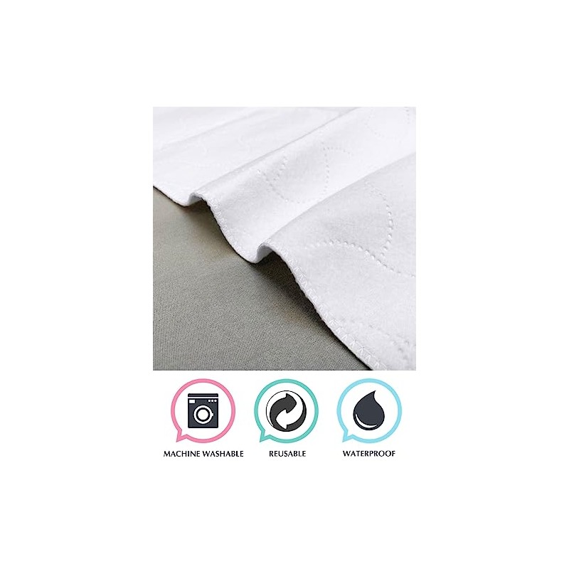 American Baby Company Waterproof Flat Reusable Multi-use Pad Protector, Quilt-Like