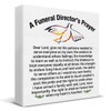 Christian Funeral Directer Decor Mortician Gift Funeral Directors Prayer Wooden