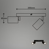 BRILONER - 2 GU10 Spotlight Ceiling Lights, max 9W, On/Off,