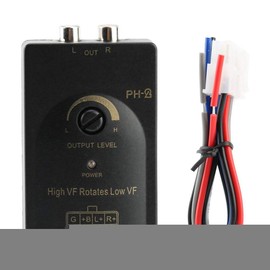 Gorgeri High to Low Converter, Power Audio Amplifier Auto Car Output Stereo Speaker Converter, 1 Channel, 0.2V-2V, 20Hz-20kHz, 1A REM, Part Number Gorgering52txou0g