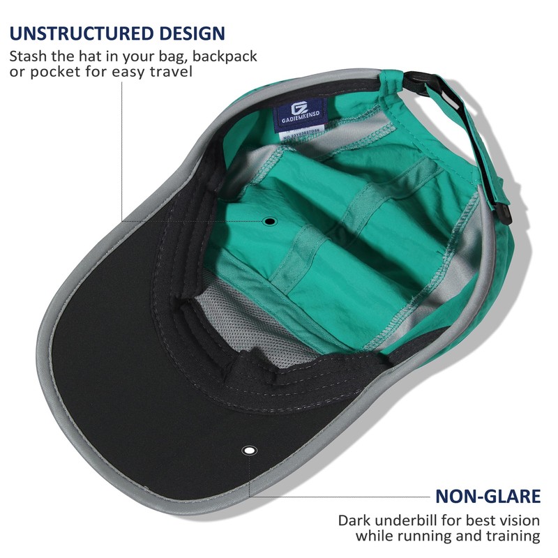 GADIEMKENSD Baseball Cap Nylon Running Cap Outdoor Sports Hat for