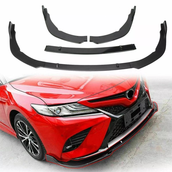 Unbranded 3PC Front Bumper Lip Spoiler Splitter For 2018-2020 Toyota