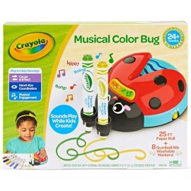 Crayola Musical Color Bug Interactive Sound Toy Toddler Sensory Set Ages 2 3 4