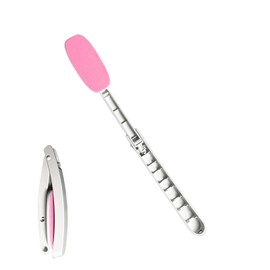 Back Cream Aid, Foldable Back Cream with Long Handle, Cream Aid for Back Sun Cream, Back Cream, Self-Tanning Back Applicator (Pink)