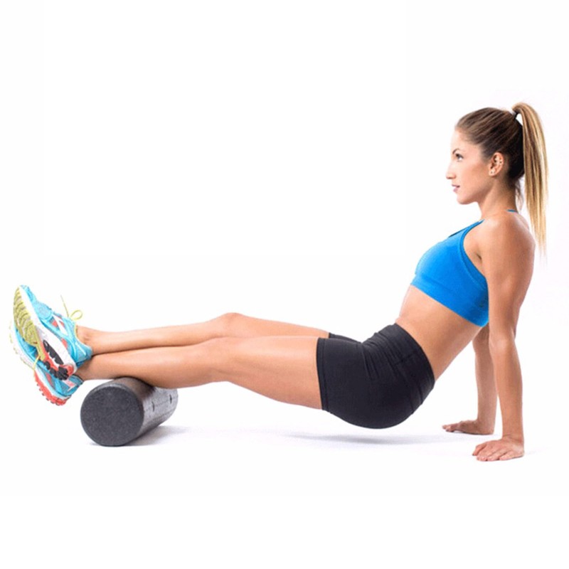 Physioworx EPP Foam Roller 30cm | Firm Black – High