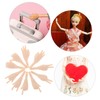 SUPVOX 5 Pairs Miniature Doll Hands Beige Interchangeable Parts for