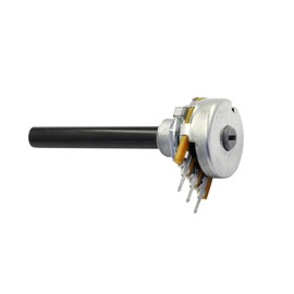 WITTKOWARE 20 mm Mono Potentiometer with Long Plastic Axis (6 x 43 mm) and Nut, 100 Kilo-Ohm, ±20%, Linear, 0.4 W