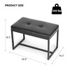 ACONUP Modern Leather Ottoman Bench, PU Leather Vanity Stools Chairs