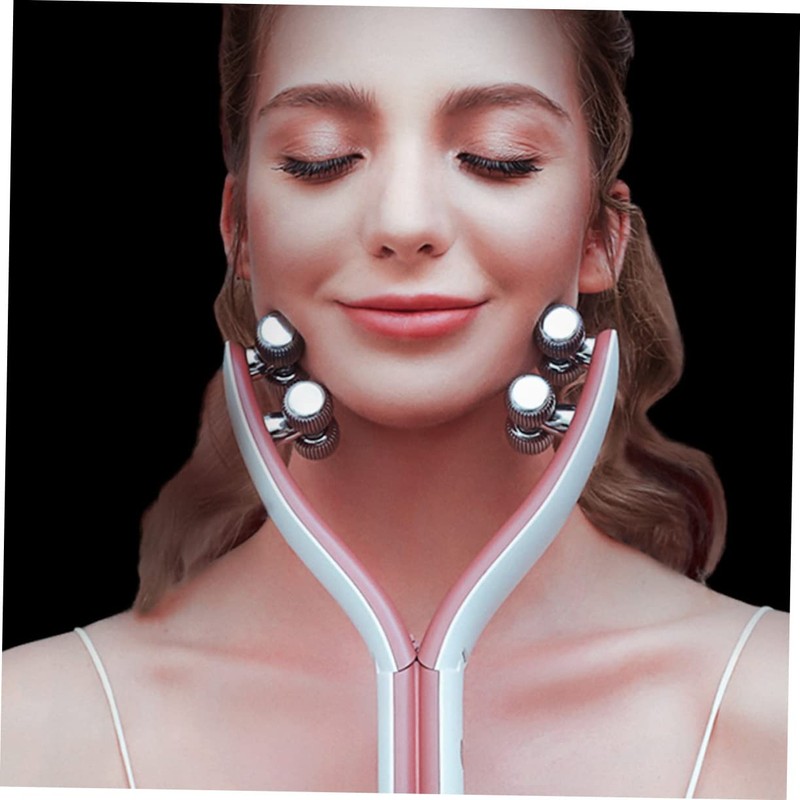 Baluue Face Massage Roller for v Face Lifting Orange Beauty