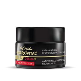 Restructuring Anti-Wrinkle Face Cream SPF 10, Reduces Wrinkles, Restores Skin Elasticity and Firmness, 50 ml, Gerovital H3 Derma+ Premium Care