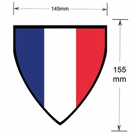 AK Giftshop France Pennant Flag Bunting Birthday Wedding Events Decorations - 12pcs / 2.5m Ribbon