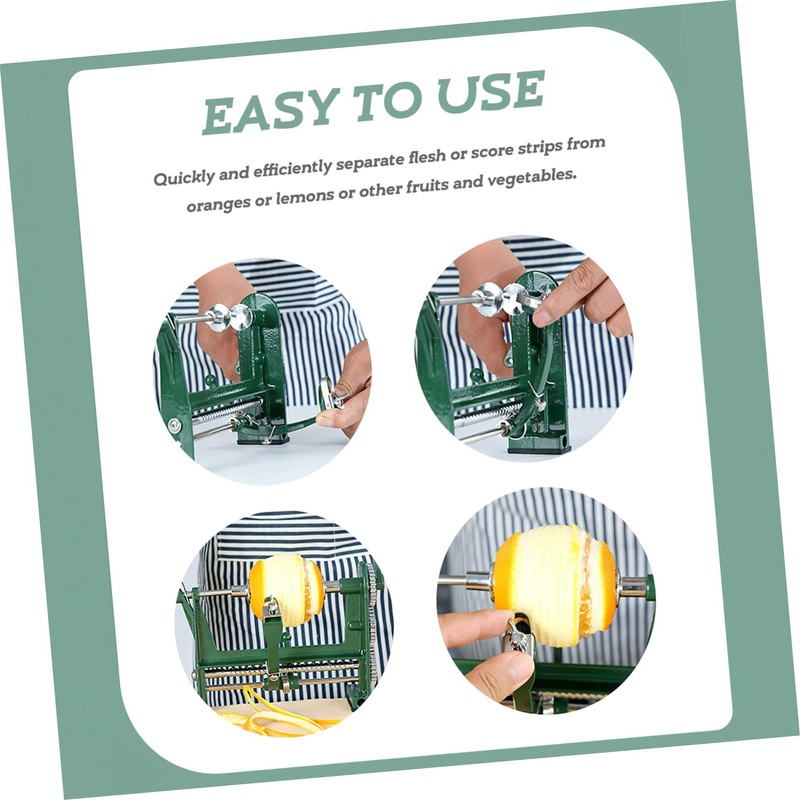 LABRIMP Hand Crank Professional Fruit Slicer Veggie Peeler Alloy Fruit