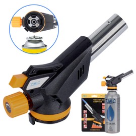 Z.M.C Gas Burner 1.3 kW, Flame Burner up to 1300 °C, Bunsen Burner, Creme Brulee Burner, Kitchen Burner with Adjustable Flame, Burner Attachment