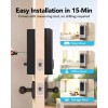 Alexa/Google Assisant/Tuya app Smart Door Lock with Camera 6 in