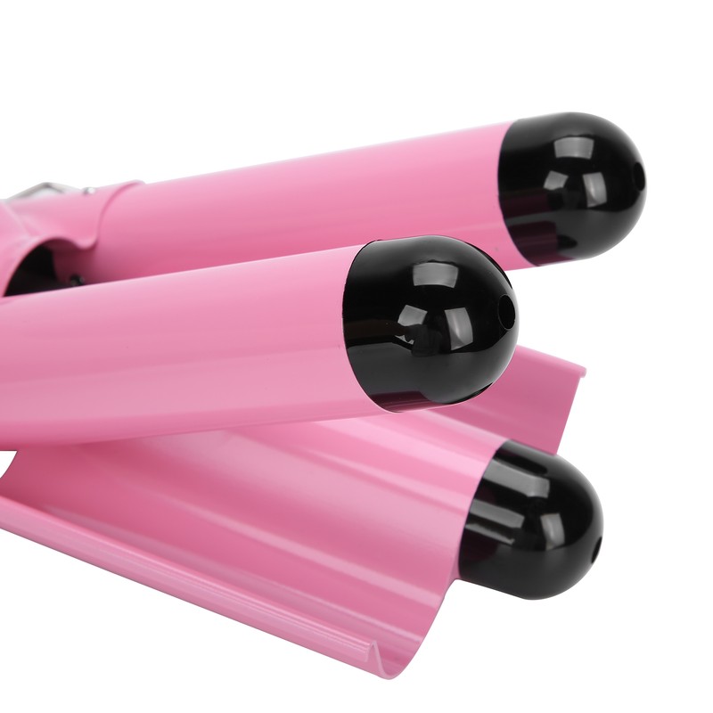 3 Barrel Curling Iron Wand Adjustable Hair Curler Waver Crimper