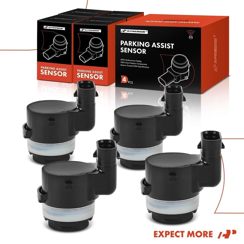 A-Premium 4-PC Reverse Backup Parking Assist Sensor Compatible with Select