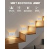 LAVAED Motion Sensor Night Light Indoor,RGB Charging Cordless Stair Lights,LED