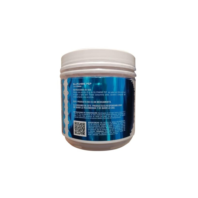 BodyPerformance Glutamina Pep 500 g (100 servicios) Aminoacidos Recuperador