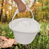Portable Toilet Camping Potty Durable Leakproof with 6-Gallon Waste Tank