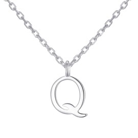 Philip Jones Sterling Silver Initial Q Necklace