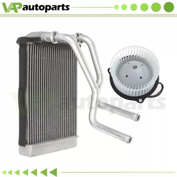 ignition-coil Blower Motor & Heater Core Kit HVAC For Jeep