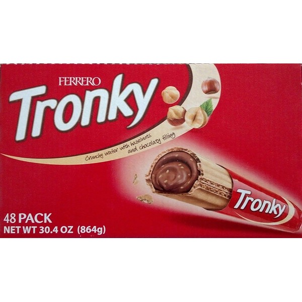 Ferrero Tronky Hazelnuts Chocolate Filling 48 Count