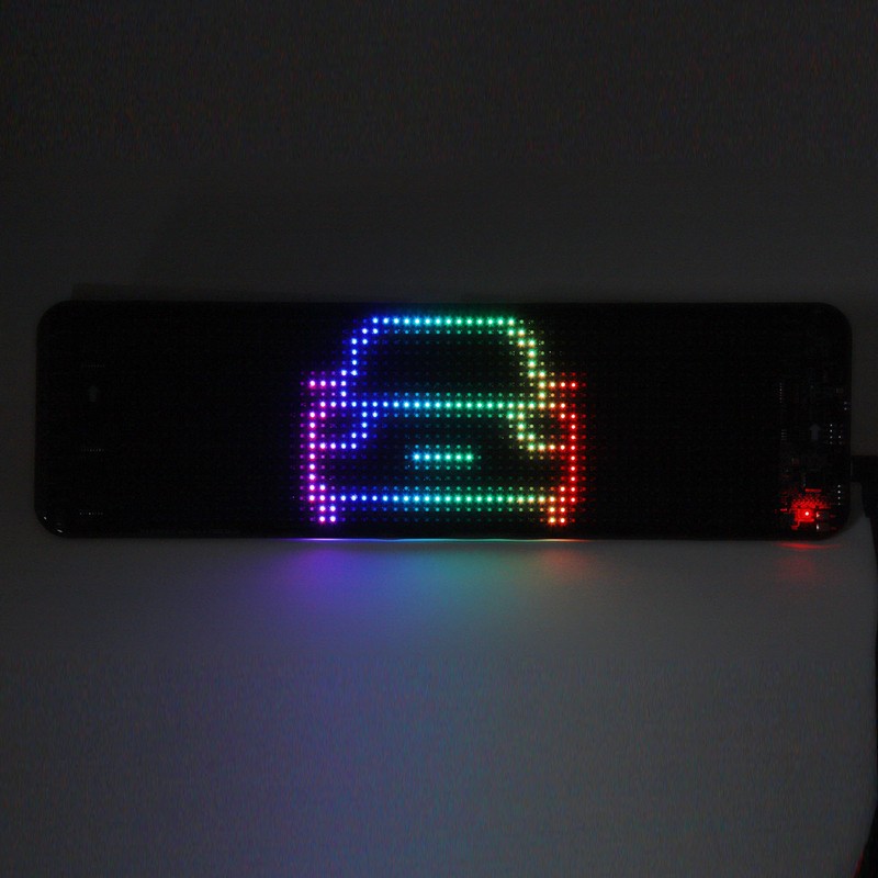 LED Car Sign Flexible Bluetooth App Control Programmable Scrolling Panel