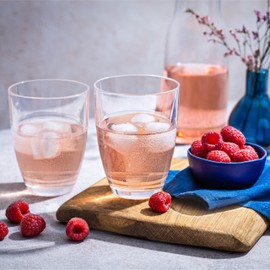 Duralex - Gigogne Clear Glass Tumbler 220 ml (7 3/4 oz) Set Of 6 Water Glasses